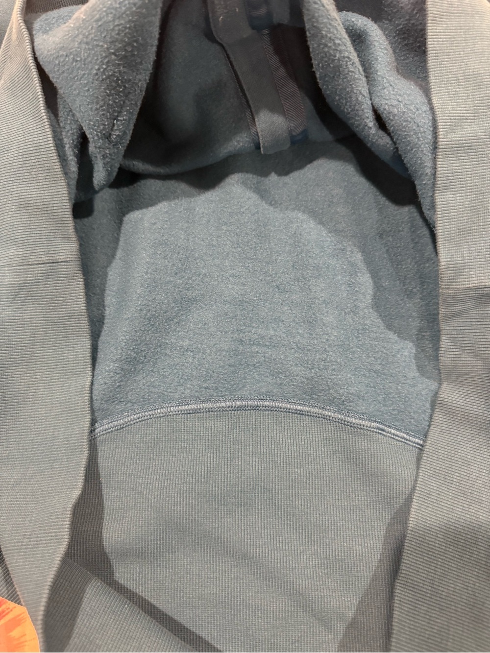 Women’s lululemon Teal Half-Zip Hooded Scuba Sweatshirt - Picture 6 of 8